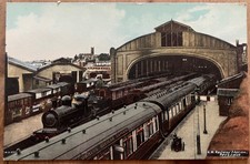 PPC ANSICHT AUF DAMPFLOKOMOTIVEN AM BAHNHOF PENZANCE CORNWALL J WELCH & SON