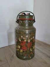 Antike Milchkanne Bauernmalerei mit Deckel ca.54cm-bemalt