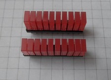 LED - Balkenanzeige, 10-fach, rot, Abmessung ca.25x12x5 mm, RM 2,5 mm, 2 Stück