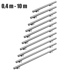 Edelstahl Handlauf Treppengeländer Geländer Wandhandlauf Treppe 50-200 cm V2Aox