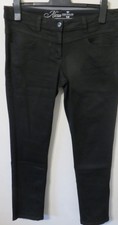 Topmodische TOM TAILOR Damenjeans Slim Schwarz 38 % Jute Stretchjeans   Gr. 42