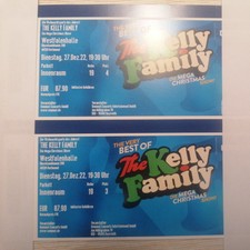 The Kelly Family Dortmund 2 Tickets  27.12.22 Innenraum Parkett Top Plätze 