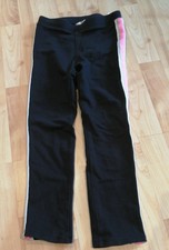 H&M Leggings Mädchen Gr 122 schwarz rosa Hose Leggins 