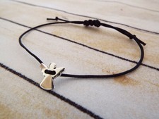 Makramee Armband Schutzengel Silber Gold Rosègold Glücksbringer Geschenk