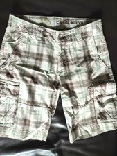 kurze Bermuda- Cargo-Hose von CAMEL ACTIVE, Gr. S,Beige mit Braun kariert,Baumw.