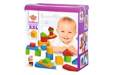 Bauklötze Holzbausteine Eichhorn Bauset 50 Teile Kleinkinder Motorik Spielzeug