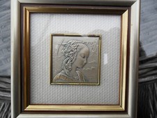 SELTENE ITALIENISCHE religiöse gerahmte Miniatur-Ikone in 925 Sterlingsilber - MIT ZERTIFIKAT