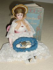 antike Porzellanpuppe, Simon Halbig, Little Lady 1160 I, 32 cm, tolles Zubehör