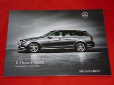 MERCEDES S204 C-Klasse T-Modell C 200 CDI - C 63 AMG Preisliste Pricelist 2010