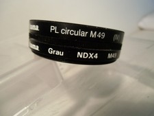 Hama POL Zirkular (CIR) M49 49mm Polfilter Filter + Hama Grau NDX4 M49 Filter  