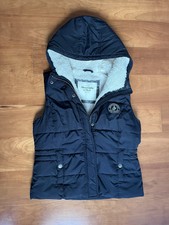 abercrombie and fitch damen weste fell L navi dunkelblau schwarz