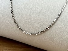 feine KETTE  585 / 14 KARAT WEISSGOLD 45cm