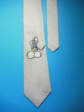   Kd. Krawatte Diddl Maus 100 % Seide Seidenmalerei handbemalt Ovp NEU Geschenk