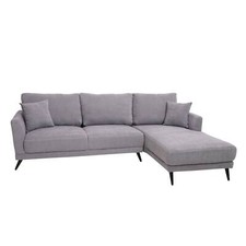 B-Ware Sofa MCW-G43, Couch Ecksofa, Liegefläche Nosagfederung rechts, grau