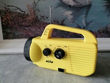 Elta MA-7668 Outdoor-Radio MW/UKW Transistorradio mit Taschenlampe/Licht/Sirene