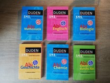 Abivorbereitung Duden: Mathe, Biologie, Chemie, Physik, Englisch, Geschichte