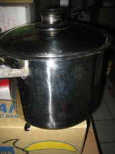 Großer Kochtopf Suppentopf Chrom ca. 28cm Durchm 20cm hoch Temperaturanzeige