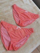 2 Damen Slip Gr.L orange-weiß gepunktet wegen Fehlkauf zu verkaufen.