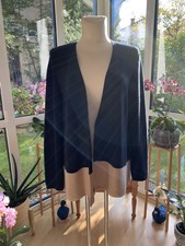 Cecil, längere Strickjacke/Überwurf, Colourblocking, blau/beige, Gr. XXL (46/48)