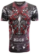 KONFLIC [CROSSES FOREVER] T-SHIRT MMA UFC ROCKER BIKER TATTOO INK HARLEY TRIBAL