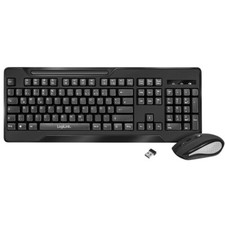 LogiLink ID0194 PC Wireless Tastatur mit Maus Set Funk Kabellos Deutsches Layout