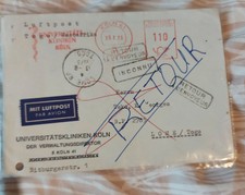Briefe Luftpost Togo Lome Retour Uni Köln Air Mail Inconnu Westafrika 1973