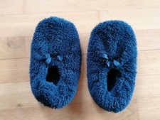 Tchibo Mädchen Hausschuhe Puschen Ballettschuhe blau Gr. 31-34 neu