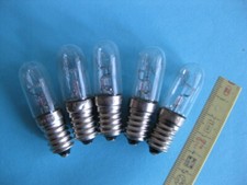 Glühbirne Glühlampe 7 - 10 Watt E14 WS 220 -260 V 5 Stück klar