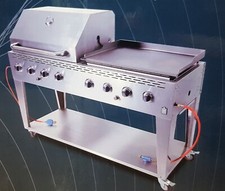 Grill Gasgrill Plancha Indoor & Outdoor 8-Brenner Professional 780-0838Ei,  Neu