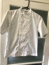Whites Chefs Clothing Restaurant Kurzarm Koch Kellner Uniform Mantel Top XS
