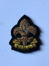 Seltenes King's Liverpool Regiment Drahtkappe Abzeichen Erster Weltkrieg Ära