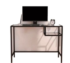 Schreibtisch aus Glas/ Wie Neu/ Schwarz