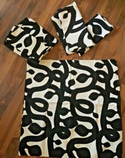 Kissenbezüge 5 Stück schwarz weis Design 65 x 65