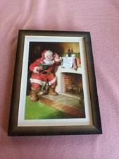 Bild im Holzrahmen  schönes Deko Schild , Coca- Cola ??  !!!