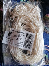 Seidenschnüre 12 x 100 cm,  100 % Seide, Pongé 05, handrolliert, Schmuckband