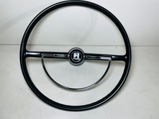 VW Käfer, Karmann Ghia Coupe & Cabrio Bakelit Lenkrad m. Hupenring & Emblem