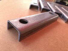 12x  U-Profil  Stahl verzinkt  25x45x25 x 180mm s=4mm mit je 2 Bohrungen D=18mm 