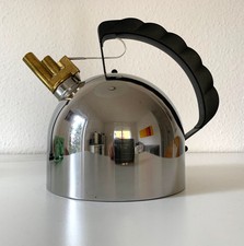 Alessi Wasserkessel Teekessel „Il Bollitore“ 9091 FM Richard Sapper, ohne Flöten