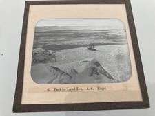 Großes Schiff stecken im Eis Norwegen magische Laterne Glasrutsche