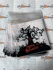 Halloween 10 Stk. selbstklebende Folienbeutel Geschenk Tüten Süßigkeiten Party