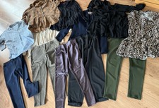Jacke, Tunika, Hose, Musselin, Bluse, Leggings, 38 / 40 one size, Lederleggings