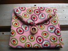 Kleine Tasche selbst genäht mit Knopf  Tasche  Handarbeit 