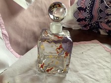 Hexen Trank Glas Dekanter Quadratische Flasche & Stopper Farbige Sonnensterne Design