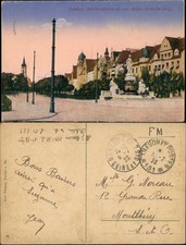 Ansichtskarte Koblenz Kaiser Wilhelm Ring Feldpost Franz Besetzung 1923