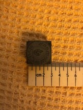 Vintage Damen Circle red Zelt Kupfer Printing Block