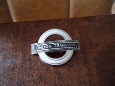 London Transport Busse Services Emaille Bus Fahrer Kappe Abzeichen schwarz & weiß