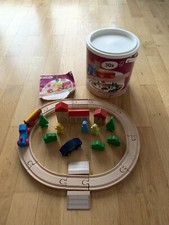 Eichhorn Holzeisenbahn im Eimer, Holzspielzeug, Baby Kleinkind