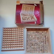 JUMBO-WÖRTER-SPIEL Zahlen + Wörter legen Spiel aus Holz  