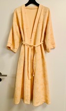 Damen Kimono Bademantel Sauna Bade-Morgenmantel Lang Pfirsich-Lachs 38-40-42 M-L