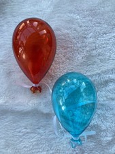 2 Luftballons aus Glas Deko Geburtstag